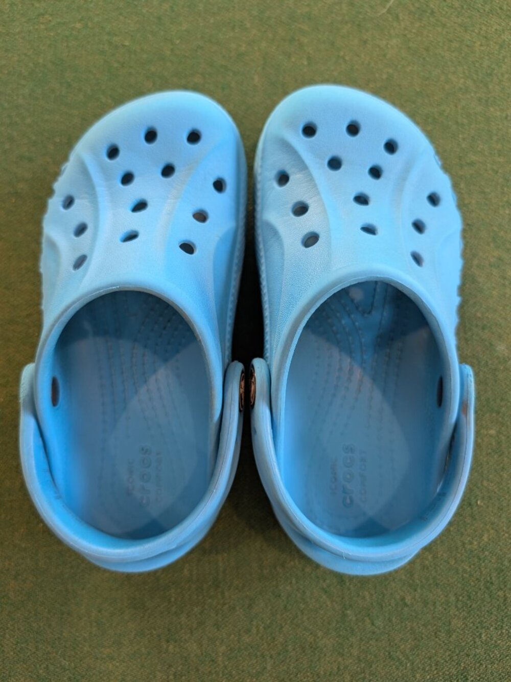 CROCS Aqua Blue/Elite Blue Kid's Size 10 💙 - Picture 6 of 9